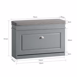 SoBuy FSR82-L-HG shoe organizer Open - Additional view 4