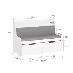 SoBuy KMB66-W kids storage cabinet Chest cabinet - Additional view 4