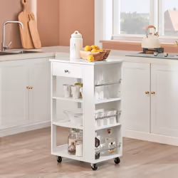 SoBuy FKW12-II-W food service cart
