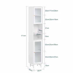 SoBuy BZR118-W living room storage cabinets