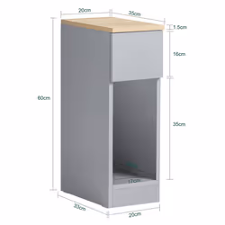 SoBuy FBT111-HG, Bedside Table Nightstand Side Table End Table