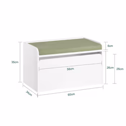 SoBuy KMB80-W kids storage cabinet Chest cabinet - Additional view 4