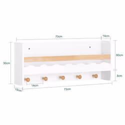 SoBuy KMB78-W kids storage cabinet Chest cabinet - Additional view 4