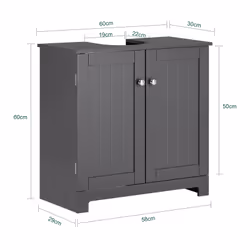 SoBuy BZR18-II-DG bedroom vanity/vanity set - Additional view 4