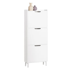 SoBuy FSR151-H-W shoe organizer Open