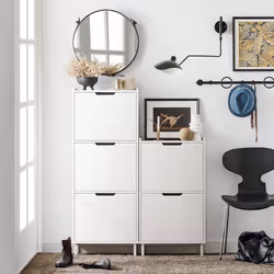 SoBuy FSR151-H-W shoe organizer Open