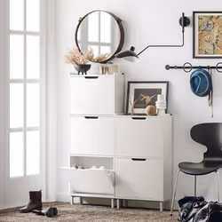 SoBuy FSR151-H-W shoe organizer Open