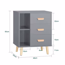 SoBuy FBT95-HG nightstand/bedside table - Additional view 2