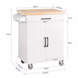 SoBuy FKW119-WN food service cart - Additional view 4