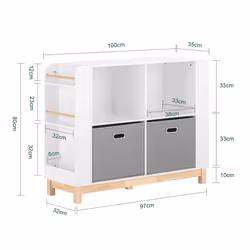 SoBuy KMB85-W kids storage cabinet Chest cabinet - Additional view 4