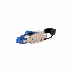 METZ CONNECT 40G RJ45 field plug pro, RJ45, Blue, Male, Straight, Plastic, Zinc, Cat8.1