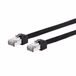 METZ CONNECT 13084U1000-E, 1 m, Cat6, S/FTP (S-STP), RJ-45, RJ-45, Black