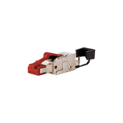 METZ CONNECT 25G RJ45 field plug pro Red
