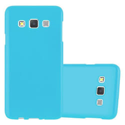 Cadorabo Case for Samsung Galaxy A3 2015 case cover - JELLY LIGHT BLUE