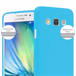 Cadorabo Case for Samsung Galaxy A3 2015 case cover - JELLY LIGHT BLUE
