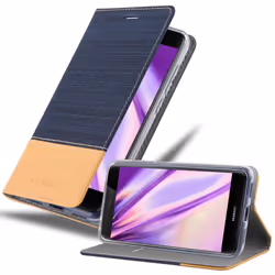 Cadorabo Case for Huawei P8 LITE 2017 case cover - DARK BLUE BROWN