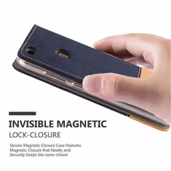 Cadorabo Case for Huawei P10 LITE case cover - DARK BLUE BROWN