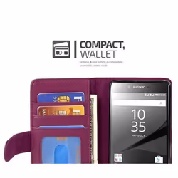 Cadorabo Case for Sony Xperia Z5 Premium case cover - BORDEAUX PURPLE