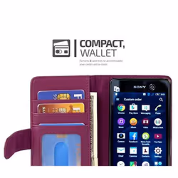 Cadorabo Case for Sony Xperia M5 case cover - BORDEAUX PURPLE