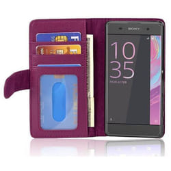 Cadorabo Case for Sony Xperia XA case cover - BORDEAUX PURPLE