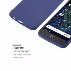 Cadorabo Case for Motorola MOTO G5 case cover - FROST DARK BLUE