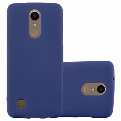 Cadorabo Case for LG K10 2017 case cover - FROST DARK BLUE