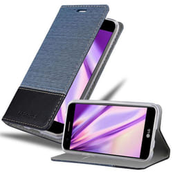 Cadorabo Case for LG K10 2017 case cover - DARK BLUE BLACK