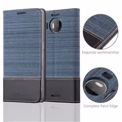 Cadorabo Case for Nokia Lumia 950 XL case cover - DARK BLUE BLACK
