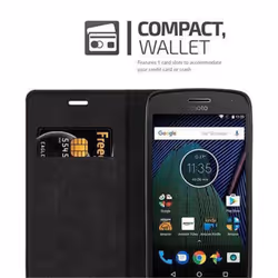 Cadorabo Case for Motorola MOTO G5 Cover Book Wallet Protection PU Leather Flip Etui magnetic closure