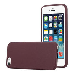Cadorabo Case for Apple iPhone 5 / iPhone 5S / iPhone SE case cover - FROST BORDEAUX PURPLE
