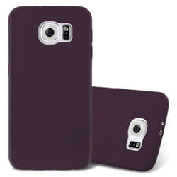 Cadorabo Case for Samsung Galaxy S6 case cover - FROST BORDEAUX PURPLE