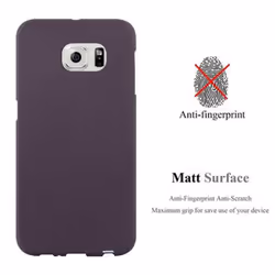 Cadorabo Case for Samsung Galaxy S6 case cover - FROST BORDEAUX PURPLE