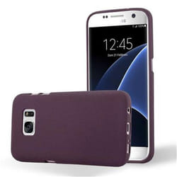 Cadorabo Case for Samsung Galaxy S7 case cover - FROST BORDEAUX PURPLE