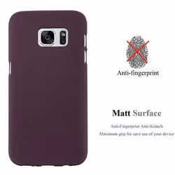 Cadorabo Case for Samsung Galaxy S7 case cover - FROST BORDEAUX PURPLE