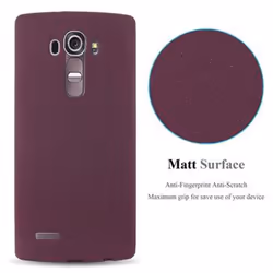 Cadorabo Case for LG G4 / G4 PLUS case cover - FROST BORDEAUX PURPLE