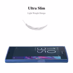 Cadorabo Case for Sony Xperia XZ / XZs case cover - METALLIC BLUE