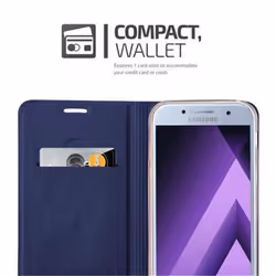 Cadorabo Case for Samsung Galaxy A5 2017 case cover - CLASSY DARK BLUE