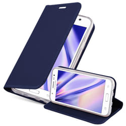 Cadorabo Case for Samsung Galaxy J5 2015 case cover - CLASSY DARK BLUE