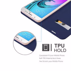 Cadorabo Case for Samsung Galaxy J5 2016 case cover - CLASSY DARK BLUE