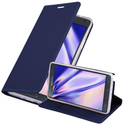 Cadorabo Case for Samsung Galaxy NOTE 4 case cover - CLASSY DARK BLUE