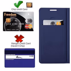Cadorabo Case for Samsung Galaxy NOTE 4 case cover - CLASSY DARK BLUE