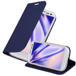 Cadorabo Case for Samsung Galaxy S3 MINI case cover - CLASSY DARK BLUE