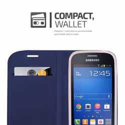 Cadorabo Case for Samsung Galaxy S3 MINI case cover - CLASSY DARK BLUE
