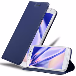 Cadorabo Case for Samsung Galaxy S4 case cover - CLASSY DARK BLUE