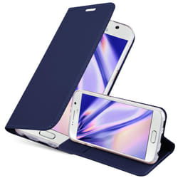 Cadorabo Case for Samsung Galaxy S6 case cover - CLASSY DARK BLUE
