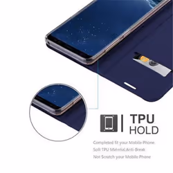 Cadorabo Case for Samsung Galaxy S8 PLUS case cover - CLASSY DARK BLUE