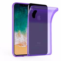 Cadorabo Case for Apple iPhone X / XS case cover - TRANSPARENT PURPLE