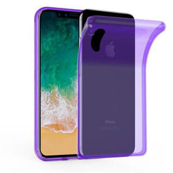 Cadorabo Case for Apple iPhone X / XS case cover - TRANSPARENT PURPLE
