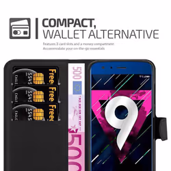 Cadorabo DE-113797 mobile phone case 13.1 cm (5.15") Flip case Black