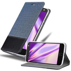 Cadorabo Case for Motorola MOTO Z case cover - DARK BLUE BLACK